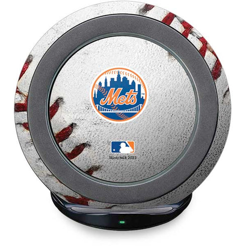 MLB New York Mets Game Ball Fast Charge Wireless Charging Stand Skin